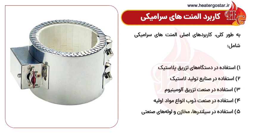 کاربرد المنت های سرامیکی