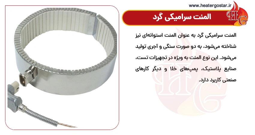 المنت سرامیکی گرد