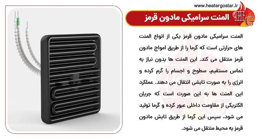 المنت سرامیکی مادون قرمز