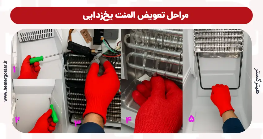 مراحل تعویض المنت یخ‌زدایی