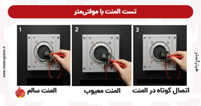 تست المنت با مولتی‌متر