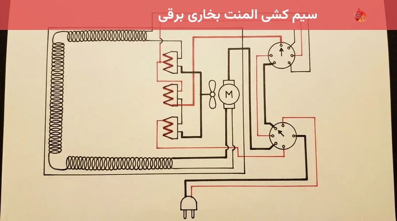 سیم کشی المنت بخاری برقی