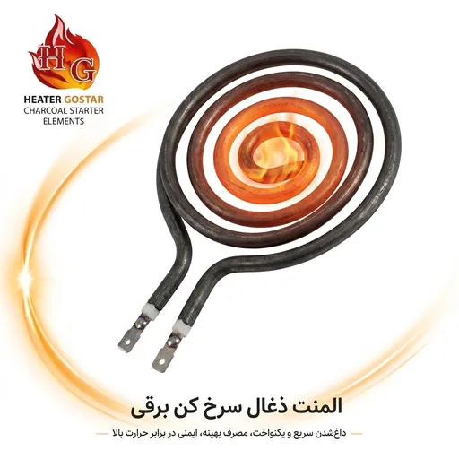 المنت ذغال سرخ کن برقی